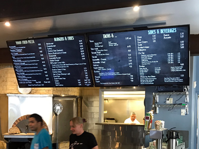 Diner chalkboard menus digital